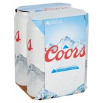 Coors Light 500ml Cans 4 Pack